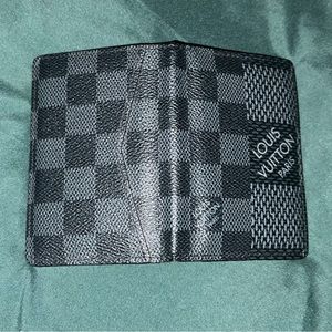 LV Black Damier Pocket Organizer